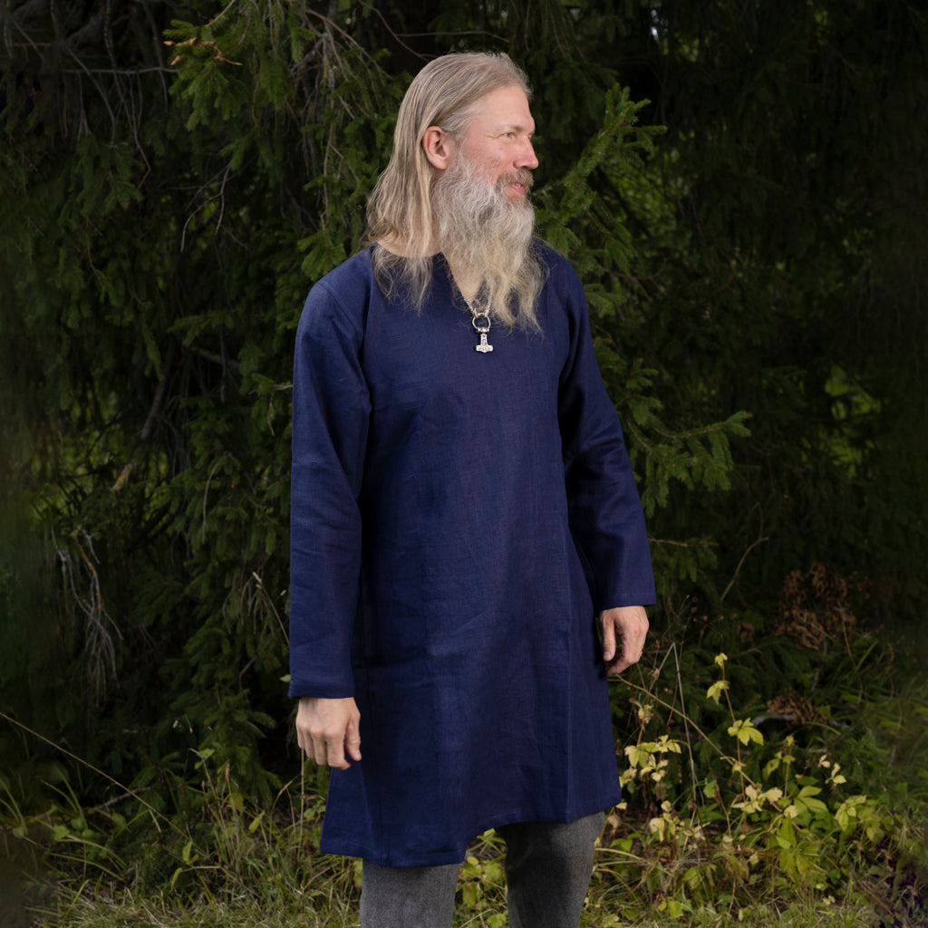 Basic Viking Tunic, Dark Blue
